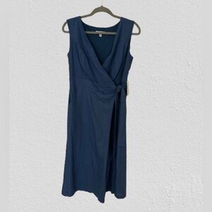 NWT Tash+Sophie Blue Sleeveless Wrap Jumpsuit, Sz 10
